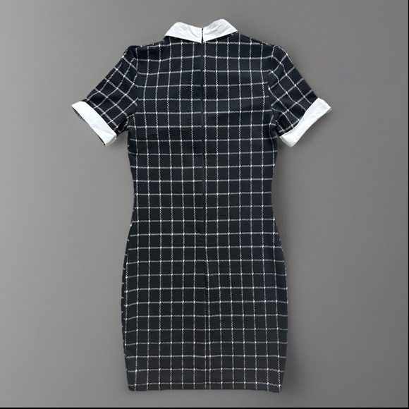 Collared plaid mini dress - Picture 2 of 9